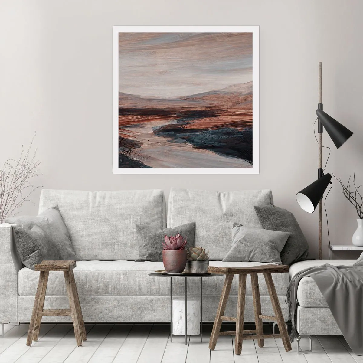 Plakat - Spokojna dolina - 30x30 cm