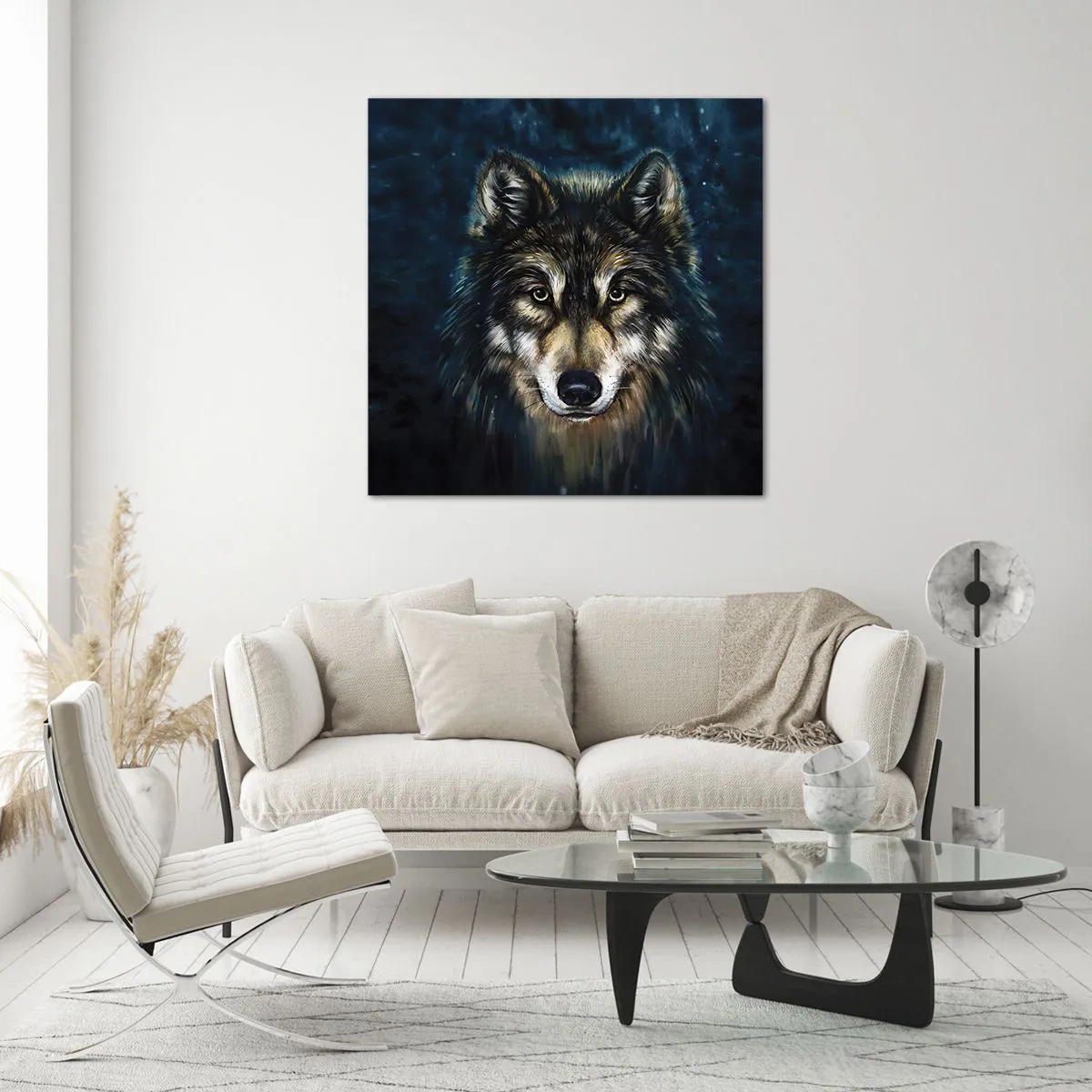 Obraz na szkle - Alfa? I omega - 40x40 cm