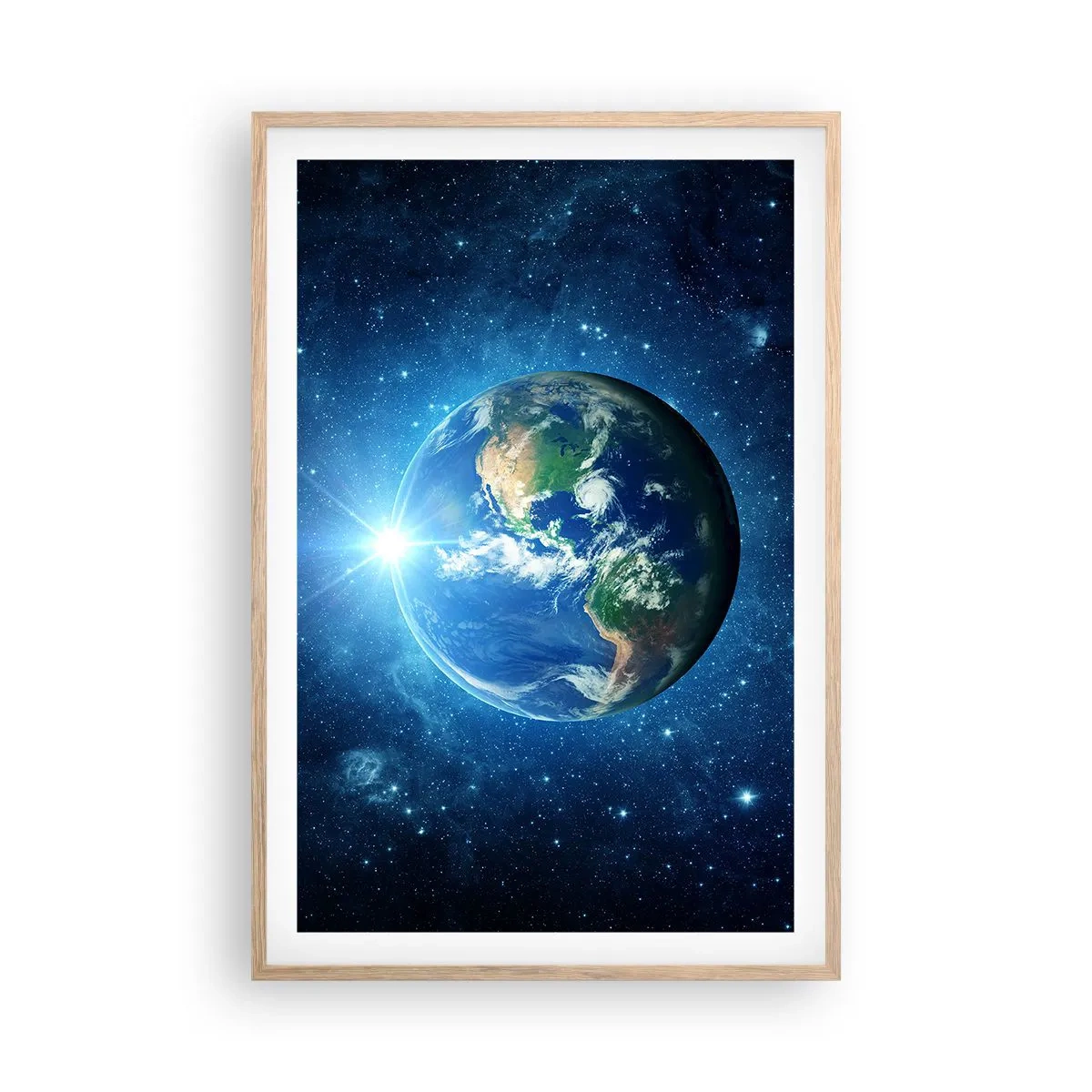 Plakat w ramie jasny dąb - Jesteśmy w niebie - 61x91 cm