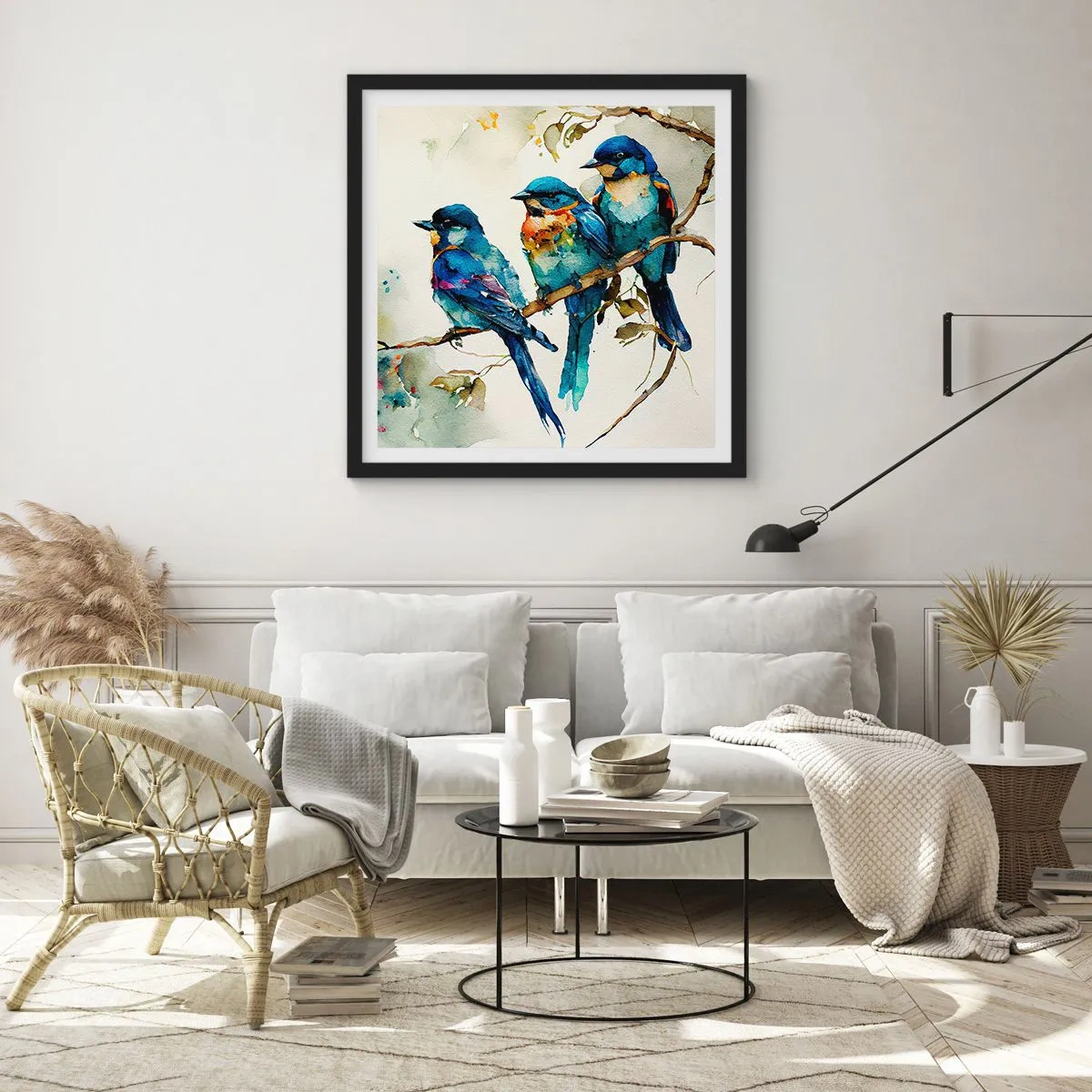 Plakat w czarnej ramie - Obraził się? - 50x50 cm