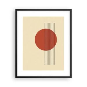 Plakat w czarnej ramie - W koło i dalej - 40x50 cm