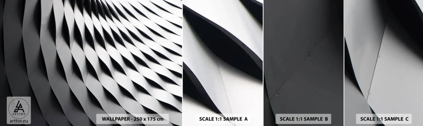Fototapeta Próbka Standard Eco - Na powierzchni fal - Nowoczesny, Abstrakcja, Stal - 100x30 cm