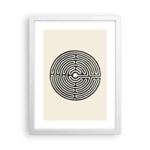 Plakat w białej ramie - Tajemniczy porządek - 30x40 cm