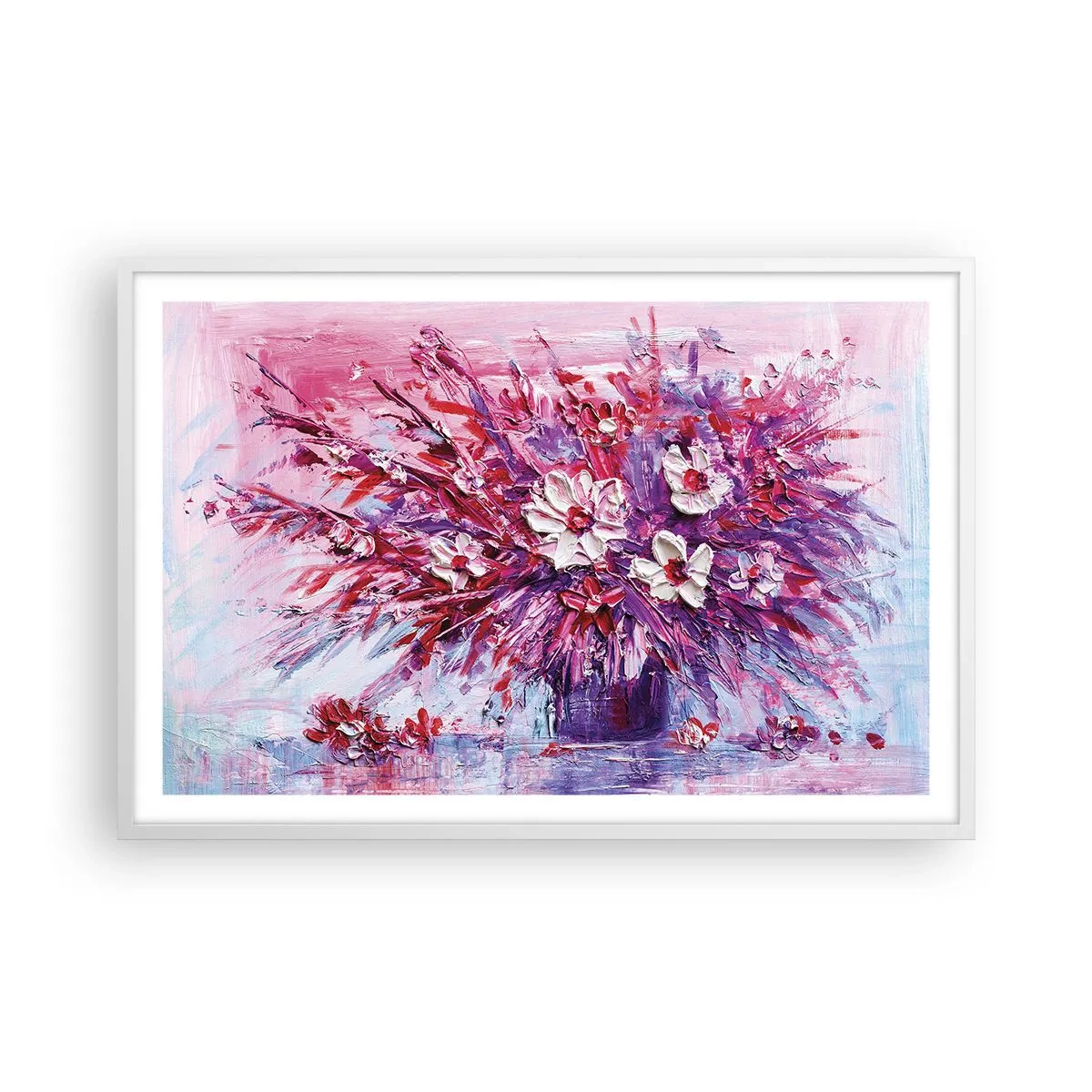 Plakat w białej ramie - Niewinność i namiętność - 91x61 cm