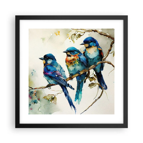 Plakat w czarnej ramie - Obraził się? - 40x40 cm