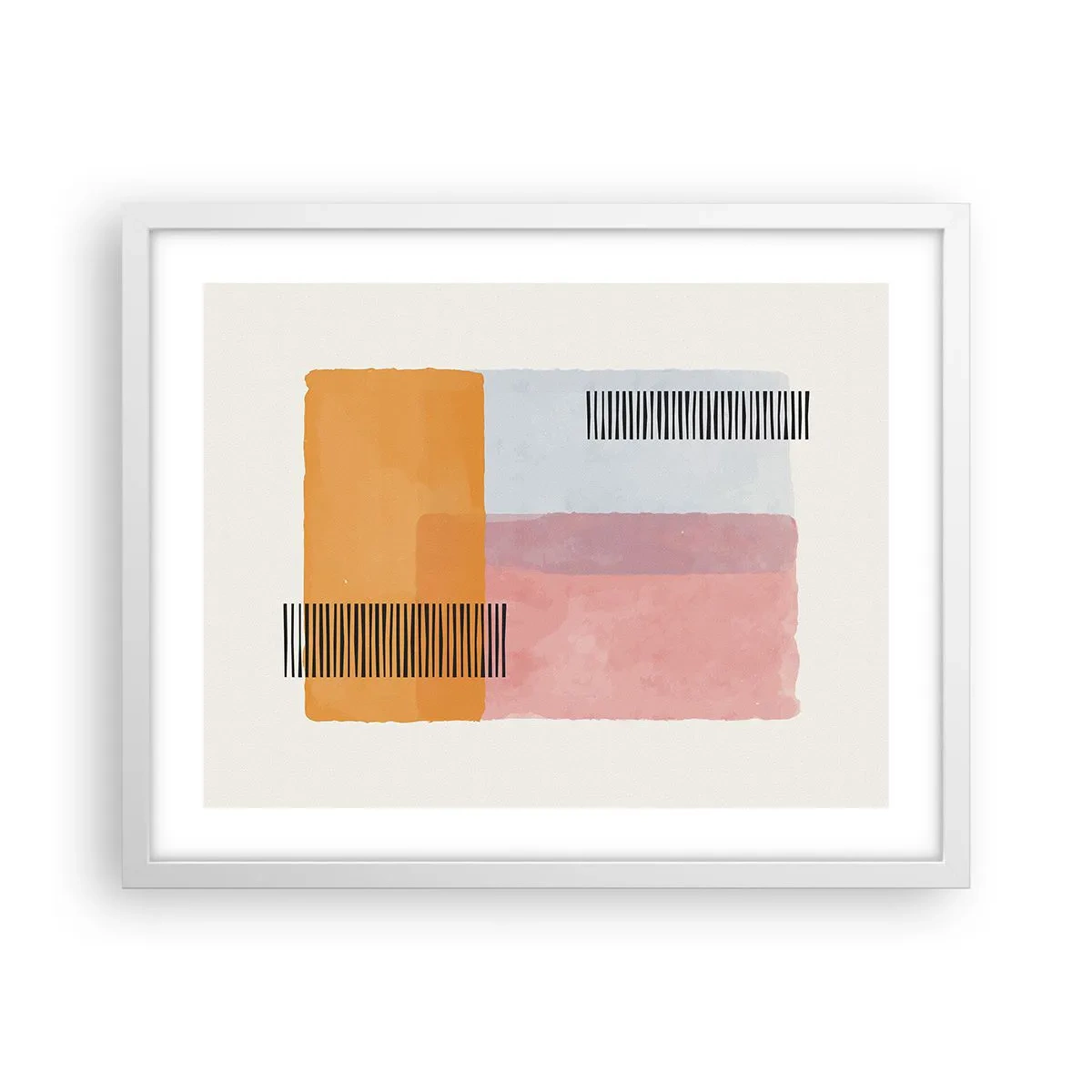 Plakat w białej ramie - Z kąta w kąt - 50x40 cm