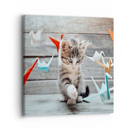 Obraz na płótnie - Pierwsza lekcja - 40x40 cm