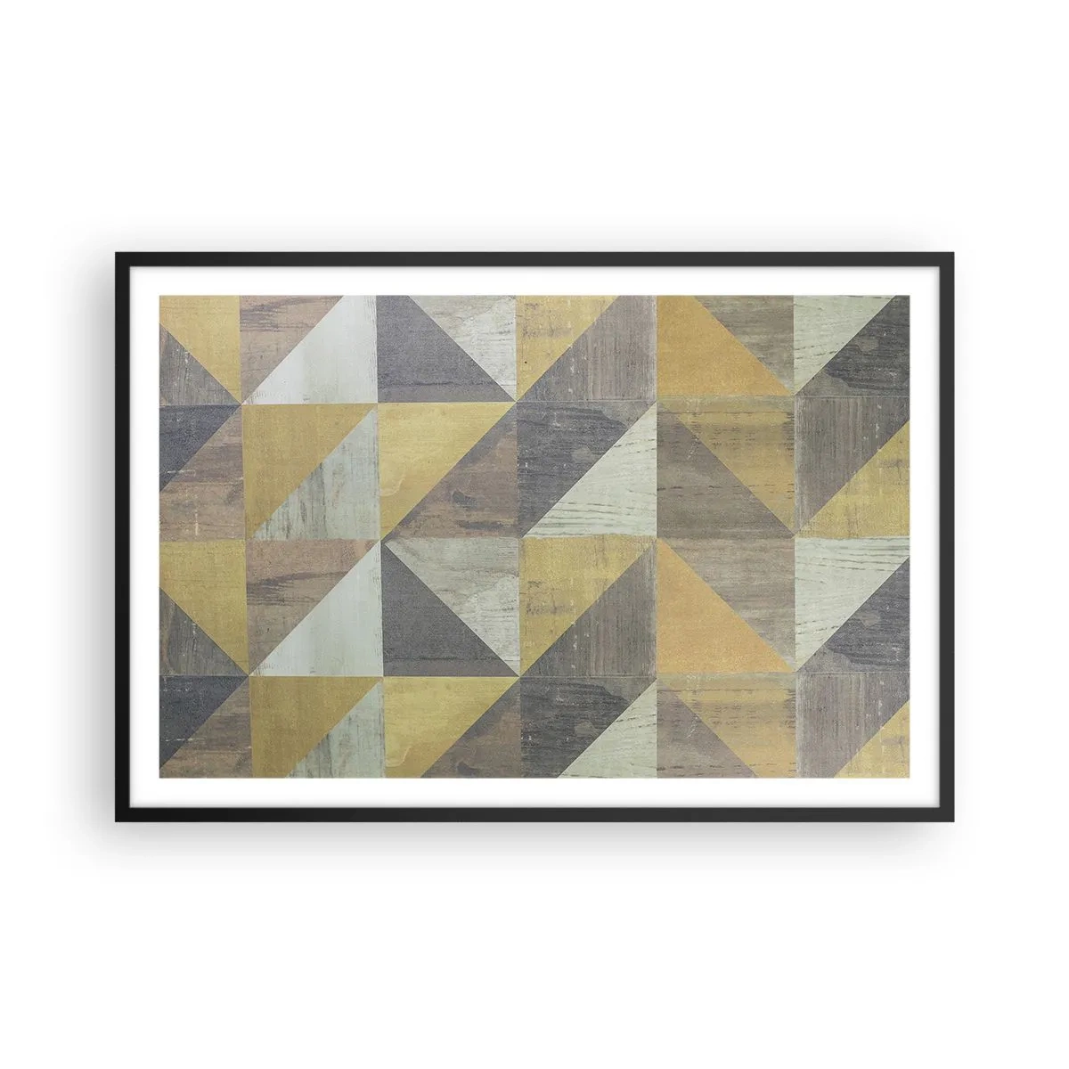 Plakat w czarnej ramie - Pod kątem trójkąta - 91x61 cm