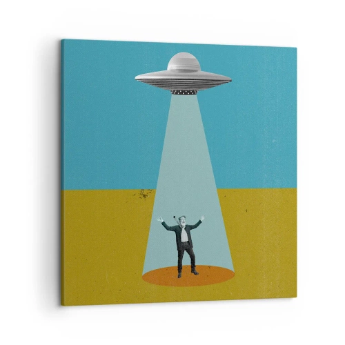 Obraz na płótnie - Bliskie spotkanie - 50x50 cm