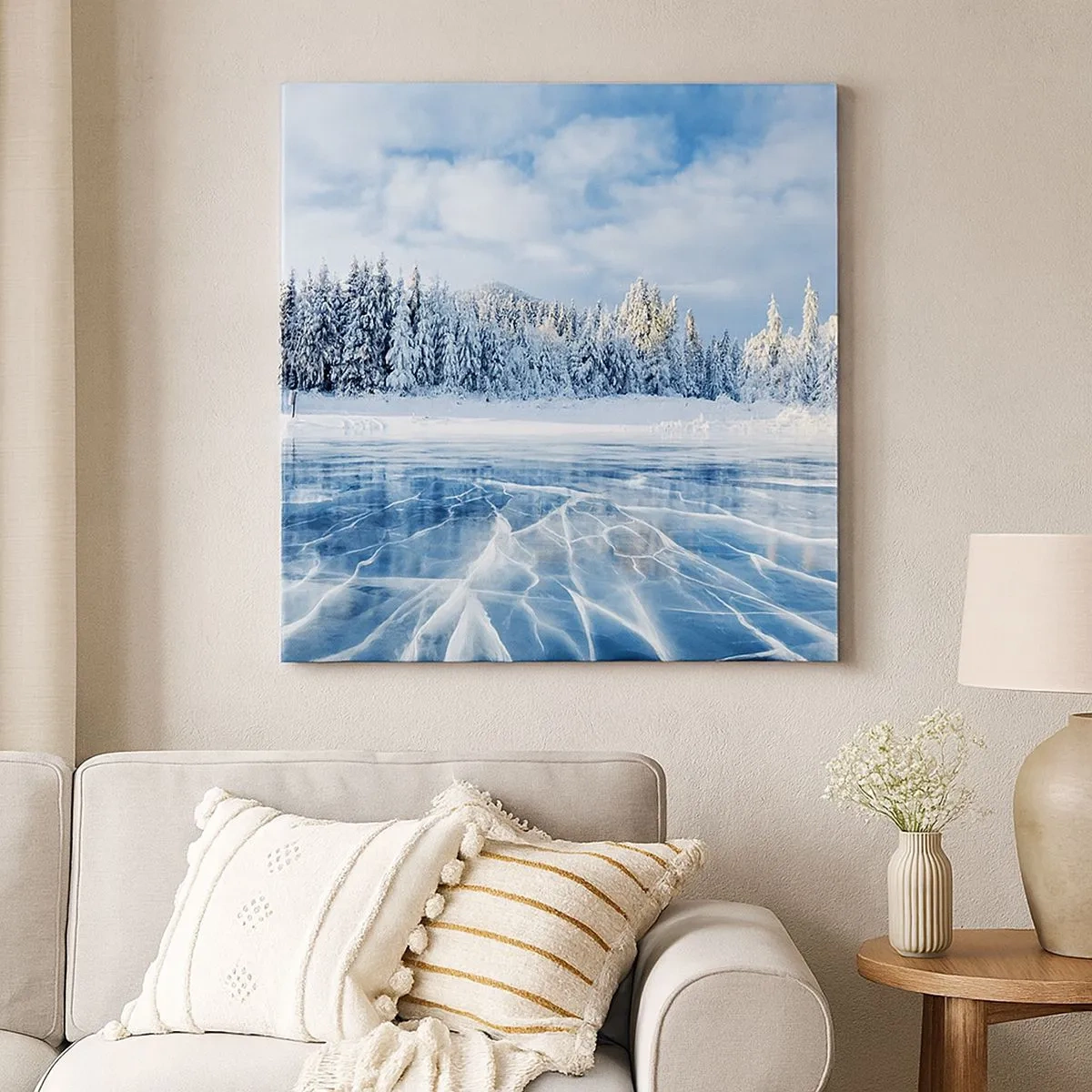 Obraz na płótnie - Olśniewający i krystaliczny widok - 30x30 cm