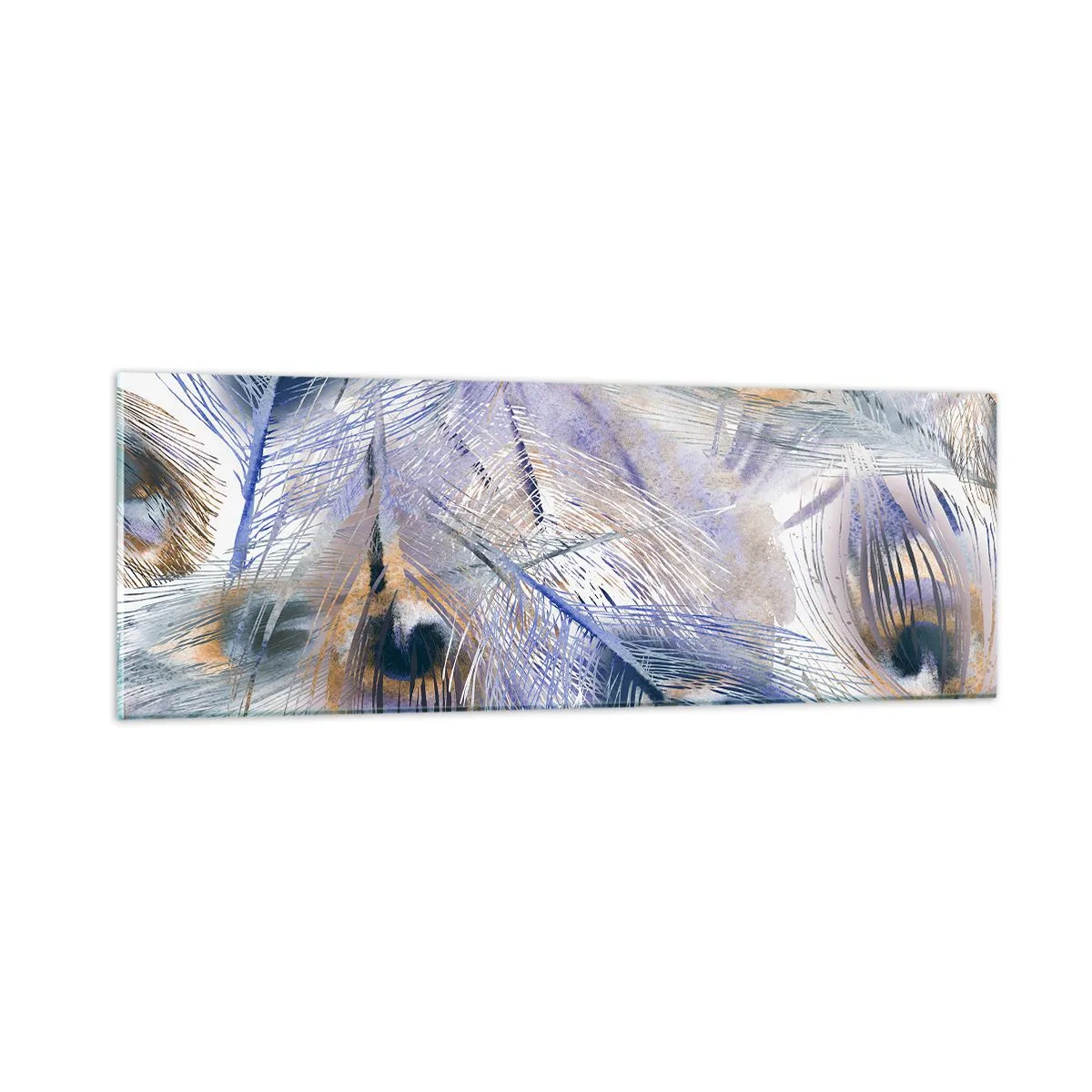 Obraz na szkle - Pawiooka kompozycja - 90x30 cm