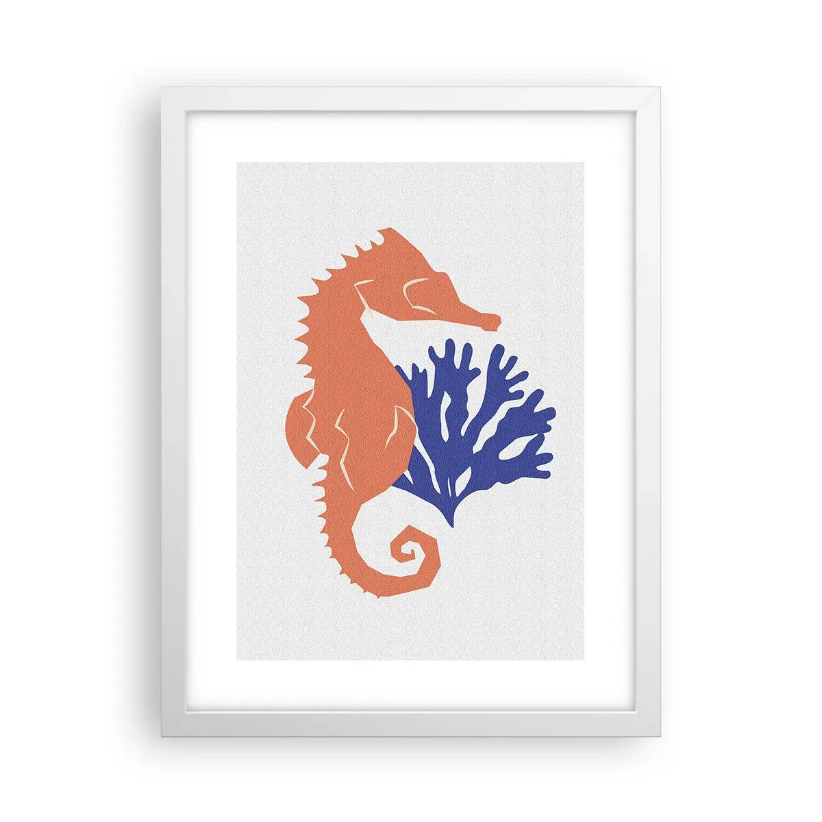 Plakat w białej ramie - Na podwodnej łące - 30x40 cm