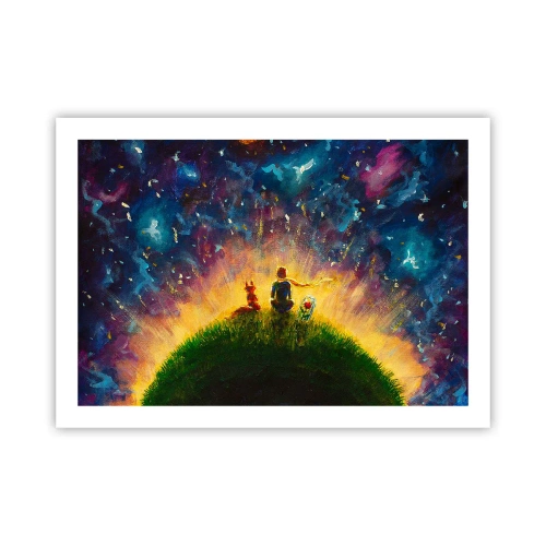 Plakat - Miłość i przyjaźń - cały świat - 70x50 cm