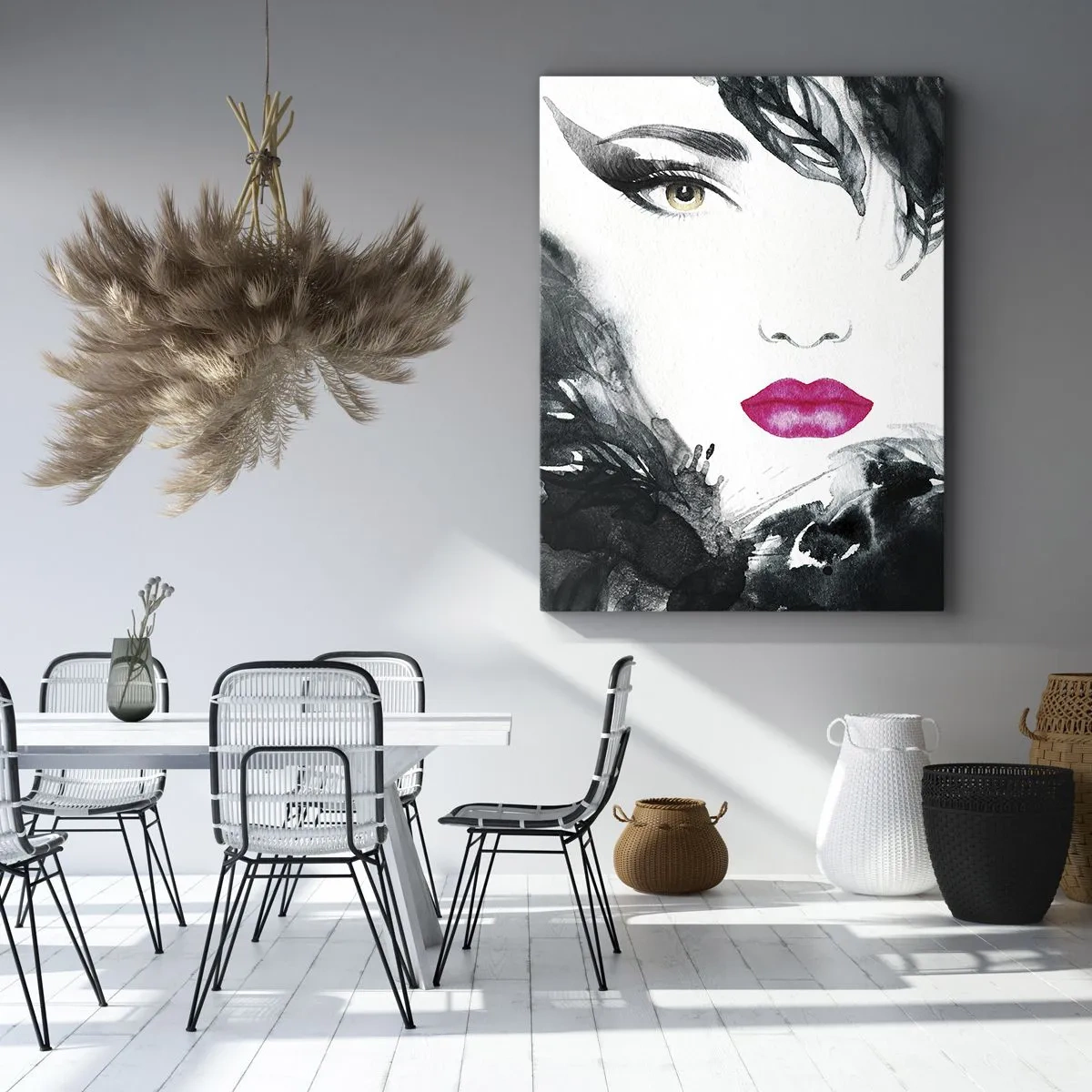 Obraz na płótnie - Uwaga! Femme fatale - 55x100 cm
