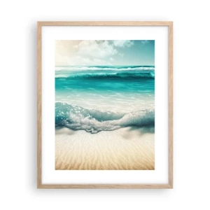Plakat w ramie jasny dąb - Spokój oceanu - 40x50 cm