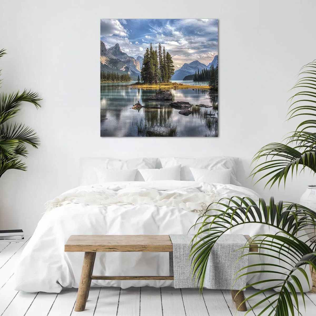 Obraz na płótnie - Nad wodą wielką i czystą… - 60x60 cm
