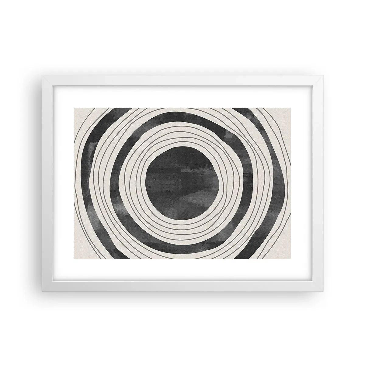 Plakat w białej ramie - W samo sedno - 40x30 cm