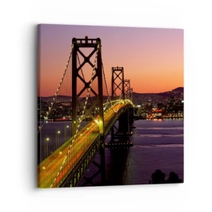 Obraz na płótnie - Wieczór we fiolecie - 30x30 cm