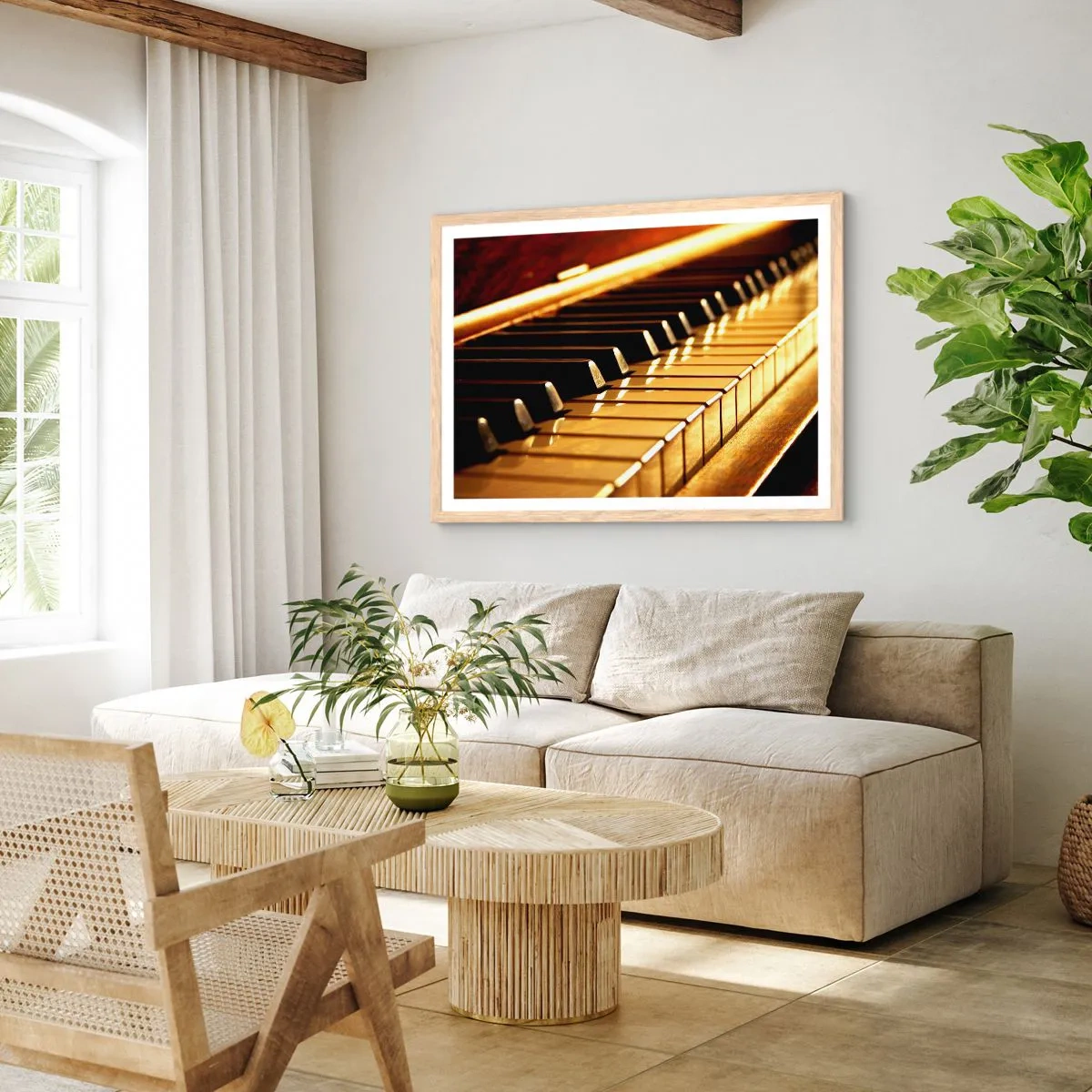 Plakat w ramie jasny dąb - Nieograniczone możliwości - 100x70 cm