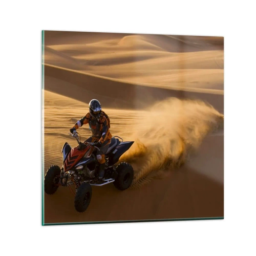 Obraz na szkle - Na falach piasku - 50x50 cm