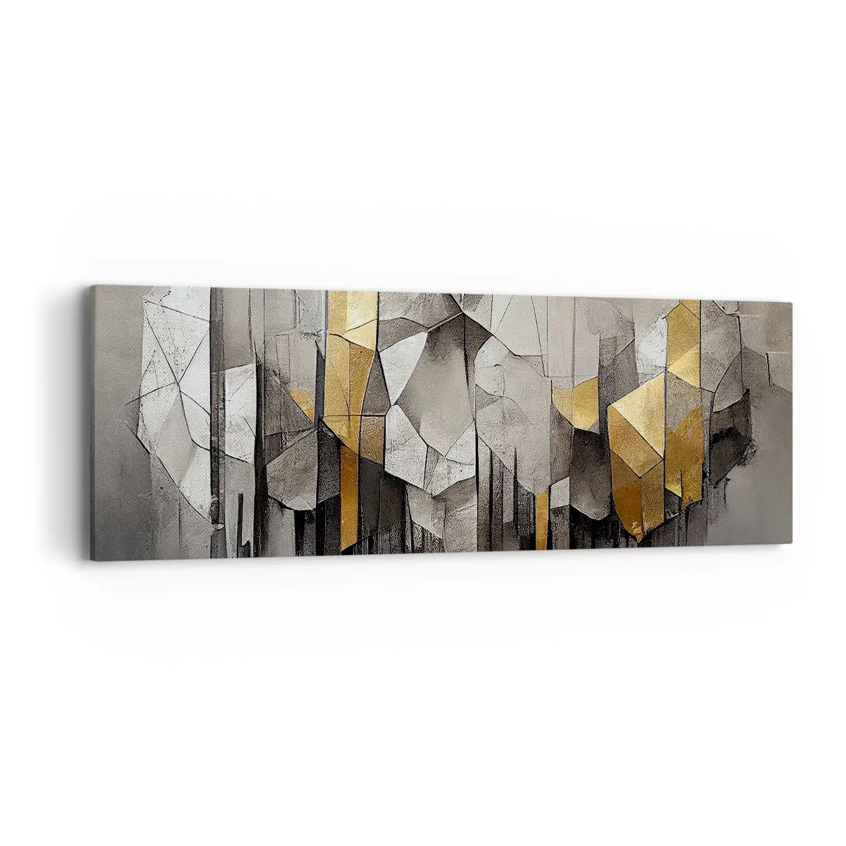 Obraz na płótnie - Kompozycja z lodu i światła - 90x30 cm