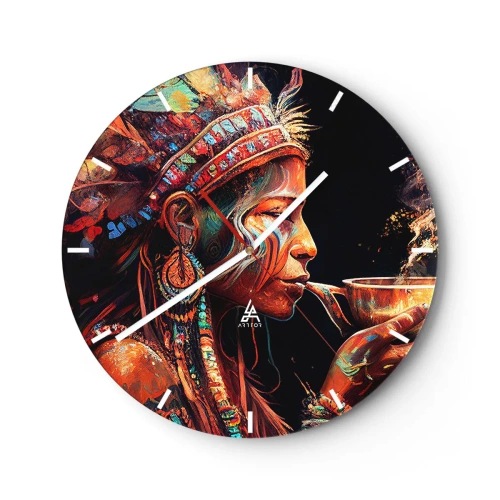 Zegar ścienny - Magiczny rytuał - 40x40 cm