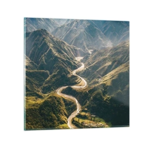 Obraz na szkle - Prosto z serca gór - 30x30 cm