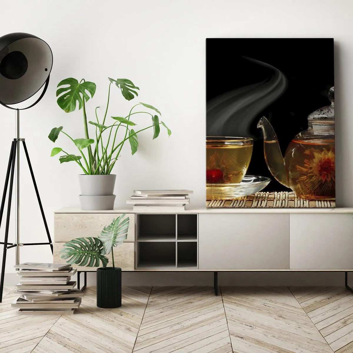 Obraz na płótnie - Magia i sztuka parzenia herbaty - 65x120 cm