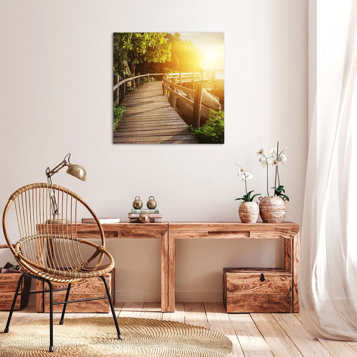 Obraz na płótnie - Kolejny zakręt, kolejne cuda - 60x60 cm