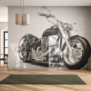 Fototapeta na wymiar Samoprzylepna Deluxe Sticker - Siła z charakterem - Motoryzacja, Motocykl, Podróż