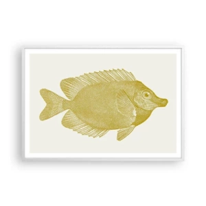 Plakat w białej ramie - Ryba i tyle - 100x70 cm