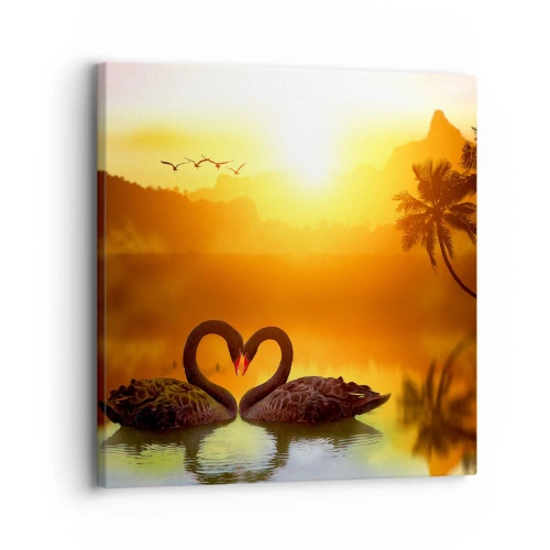 Obraz na płótnie - Wszystko do pary - 30x30 cm