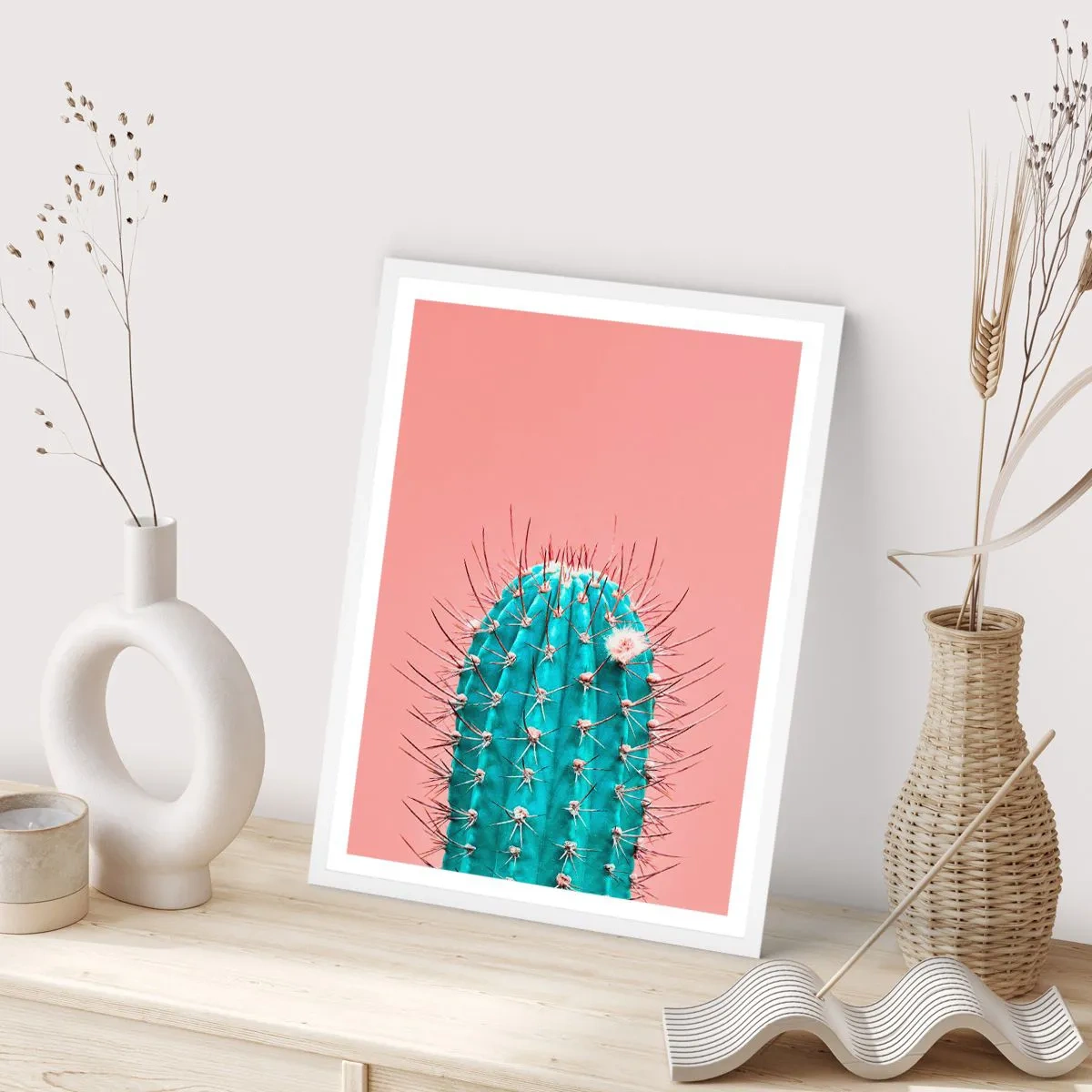 Plakat w białej ramie - Tylko patrz - 50x70 cm