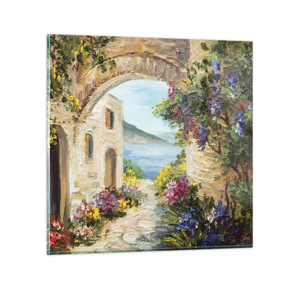 Obraz na szkle - Urok nadmorskiej prowincji - 50x50 cm