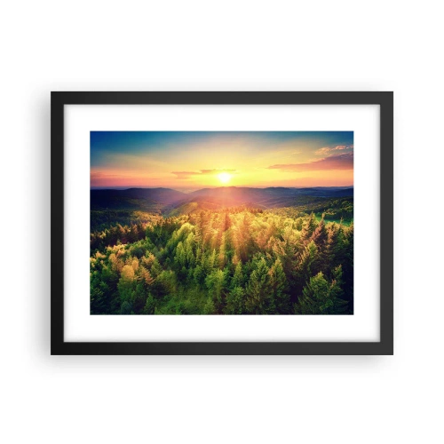 Plakat w czarnej ramie - Wierzchołki i szczyty - 40x30 cm