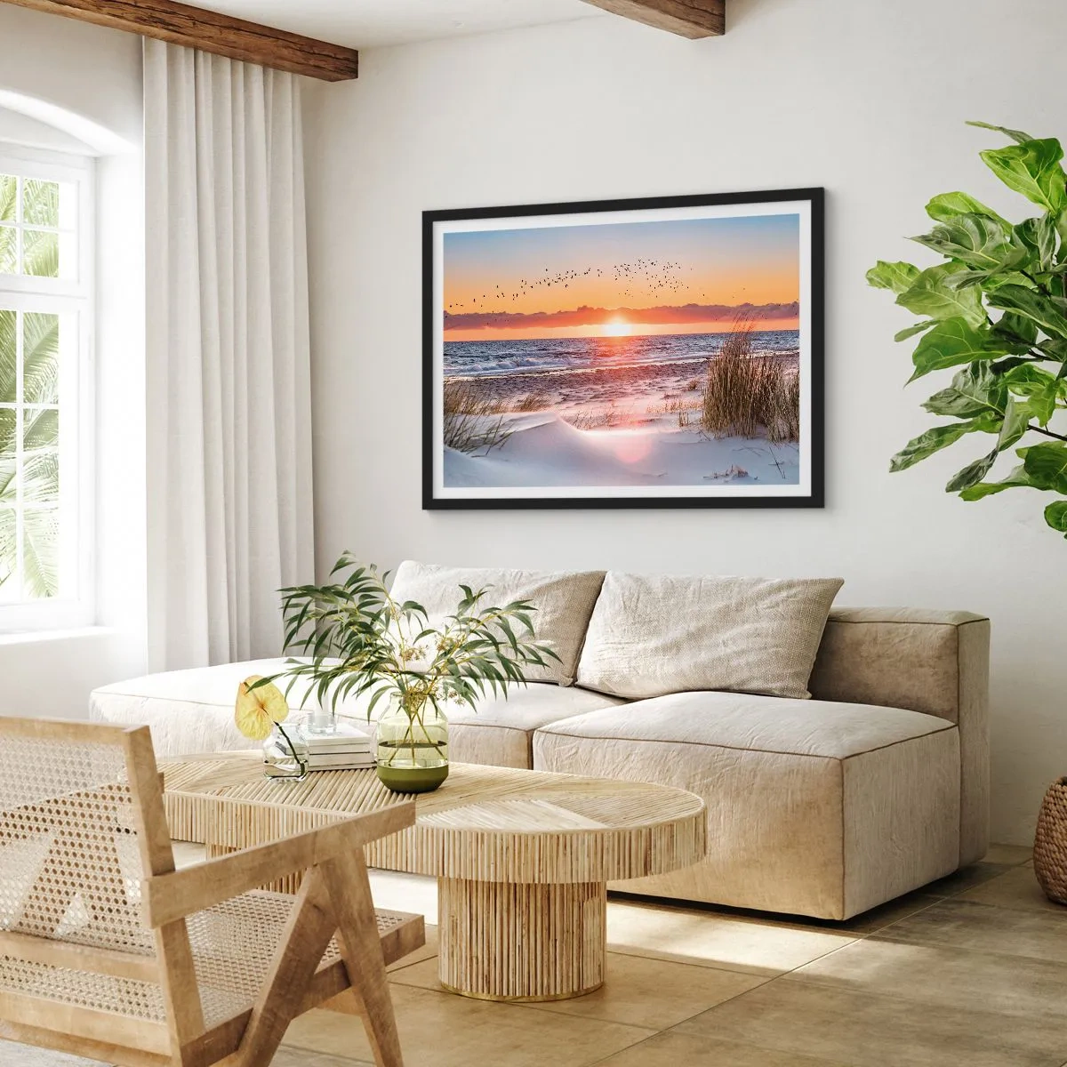 Plakat w czarnej ramie - Pejzaż horyzontalny - 91x61 cm