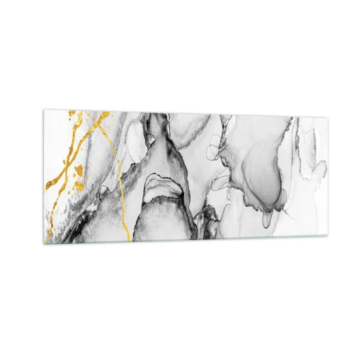 Obraz na szkle - Kompozycja z motywem złota - 100x40 cm
