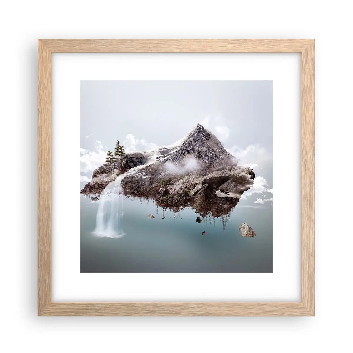 Plakat w ramie jasny dąb - Okiem surrealisty - 30x30 cm