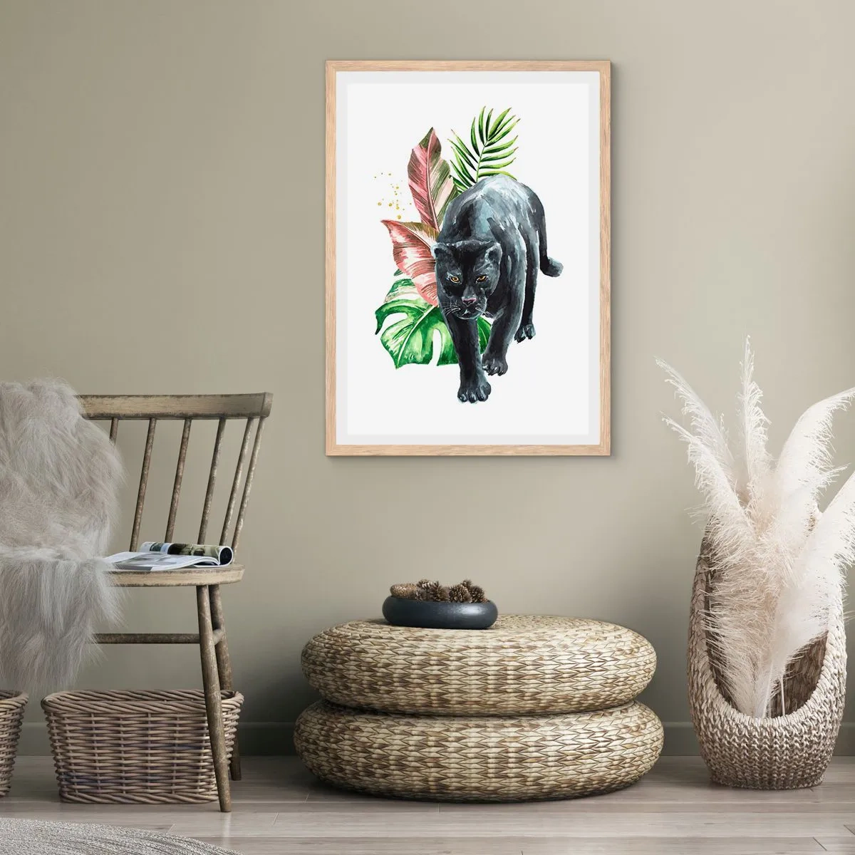 Plakat w ramie jasny dąb - Dzikość serca - 30x40 cm