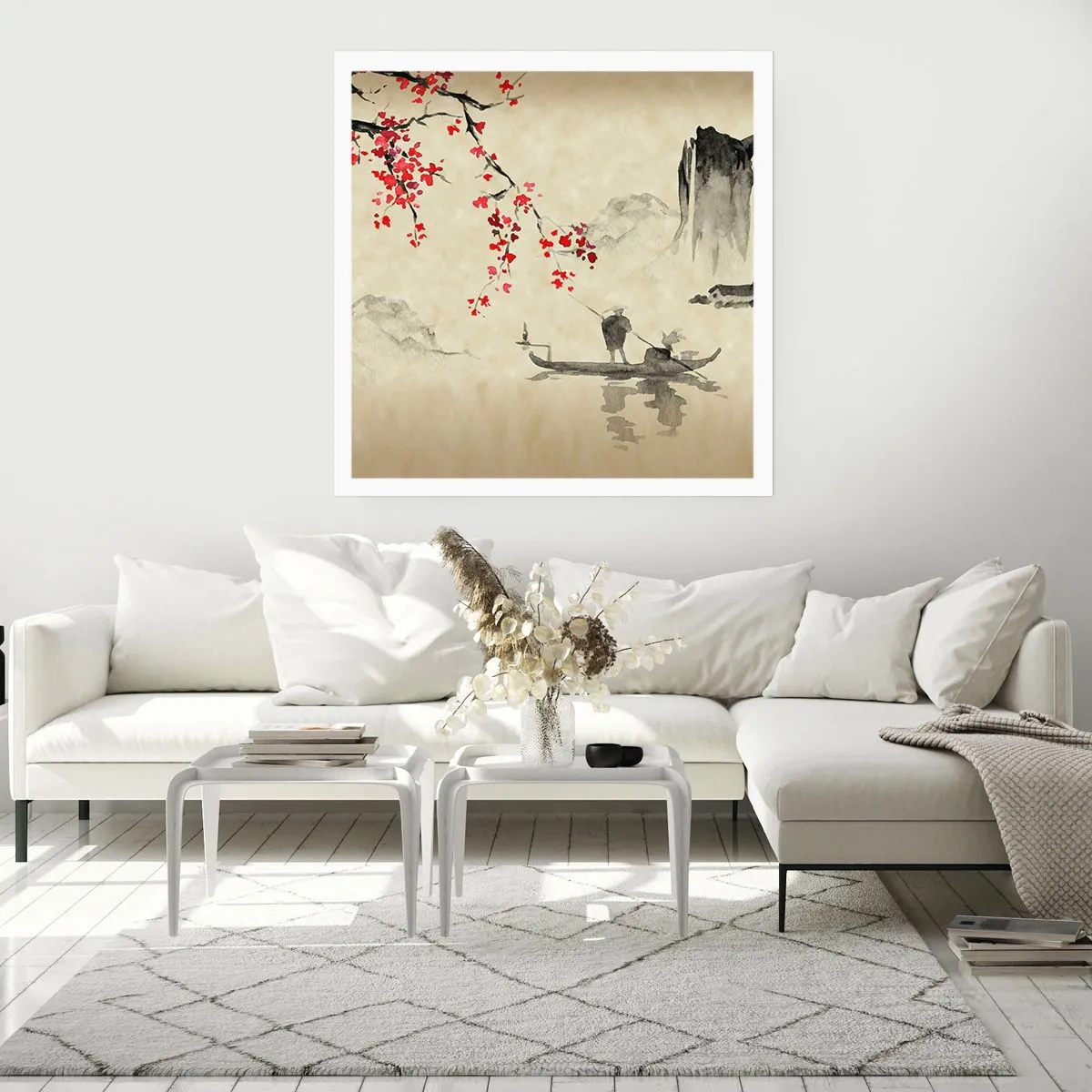 Plakat - W kraju kwitnącej wiśni - 50x50 cm