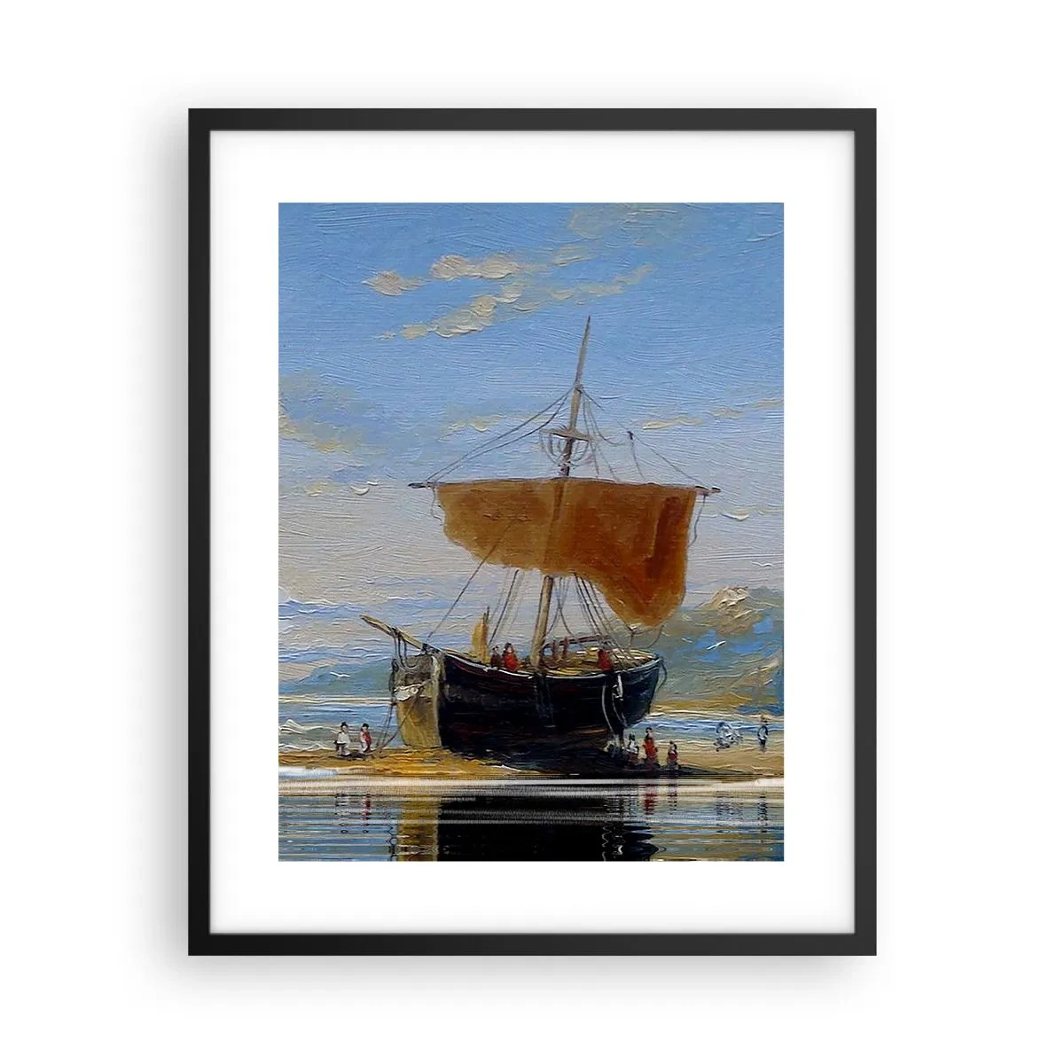 Plakat w czarnej ramie - Woda, ziemia, powietrze - 40x50 cm