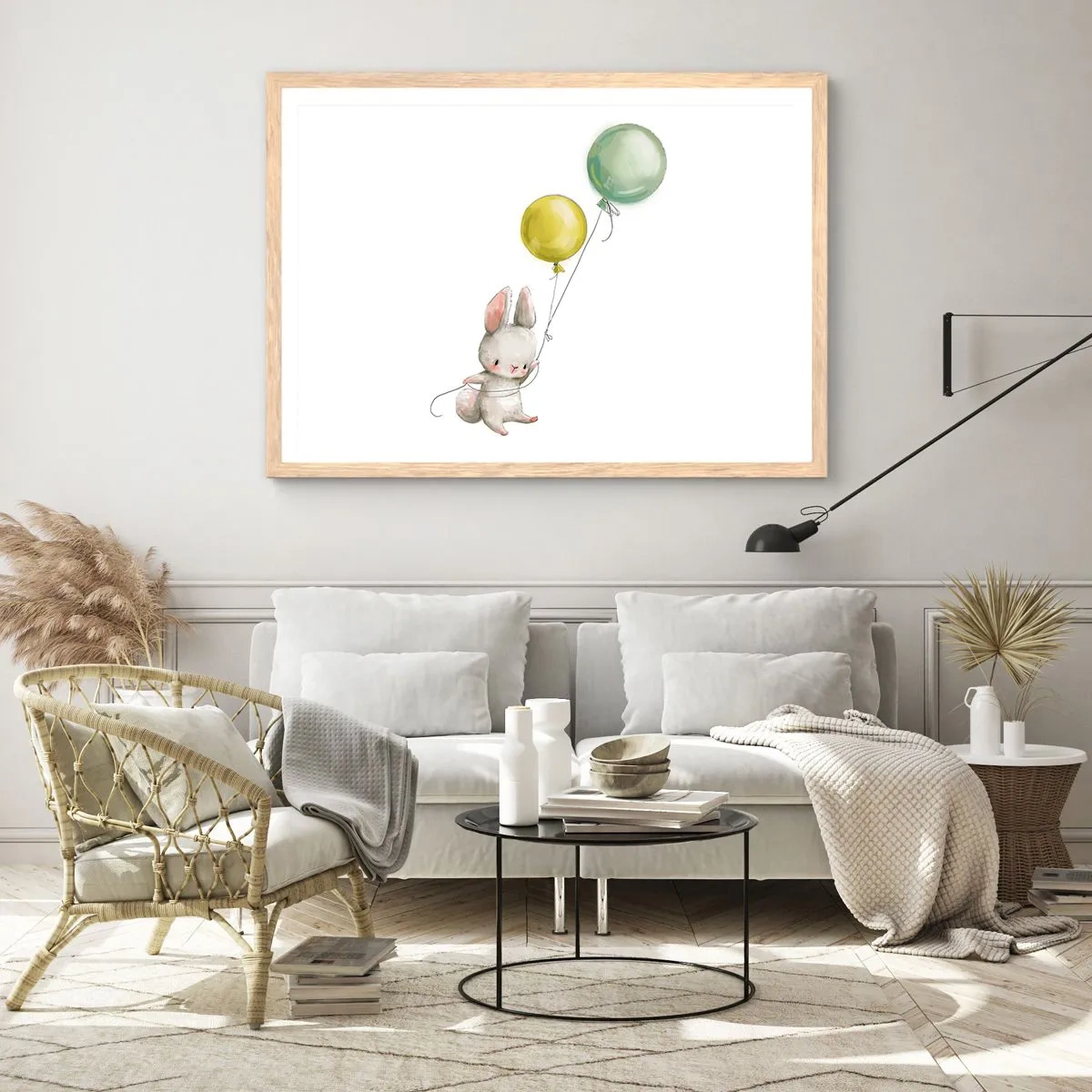 Plakat w ramie jasny dąb - Też polecę! - 70x50 cm