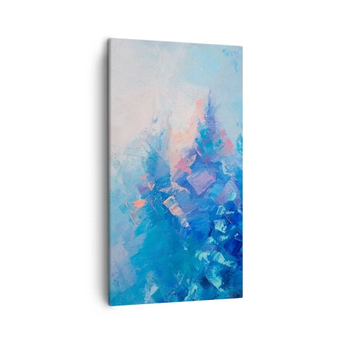 Obraz na płótnie - Zimowa abstrakcja - 45x80 cm