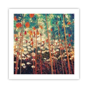 Plakat - Tajemne życie liści - 50x50 cm