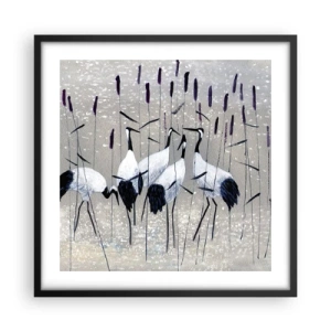 Plakat w czarnej ramie - Wśród swoich - 50x50 cm