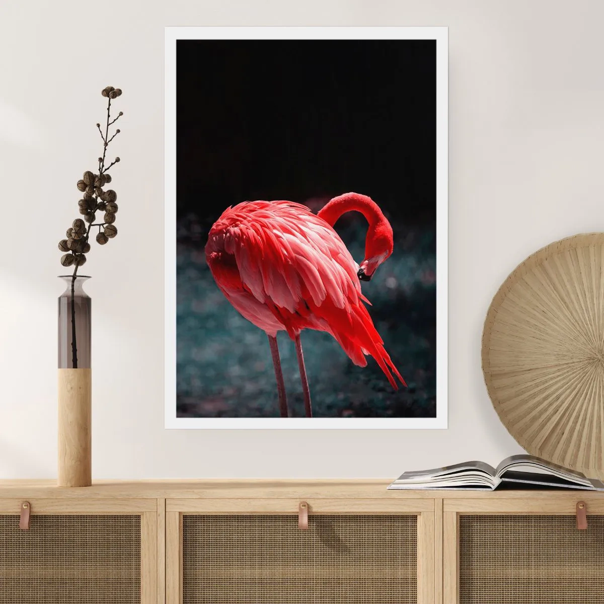 Plakat - Karmazynowy poemat natury - 70x100 cm