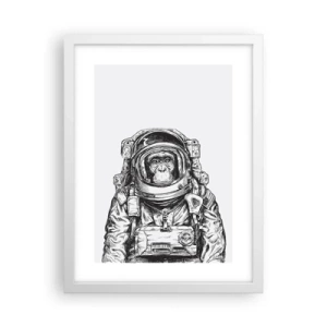 Plakat w białej ramie - Alternatywna ewolucja - 30x40 cm