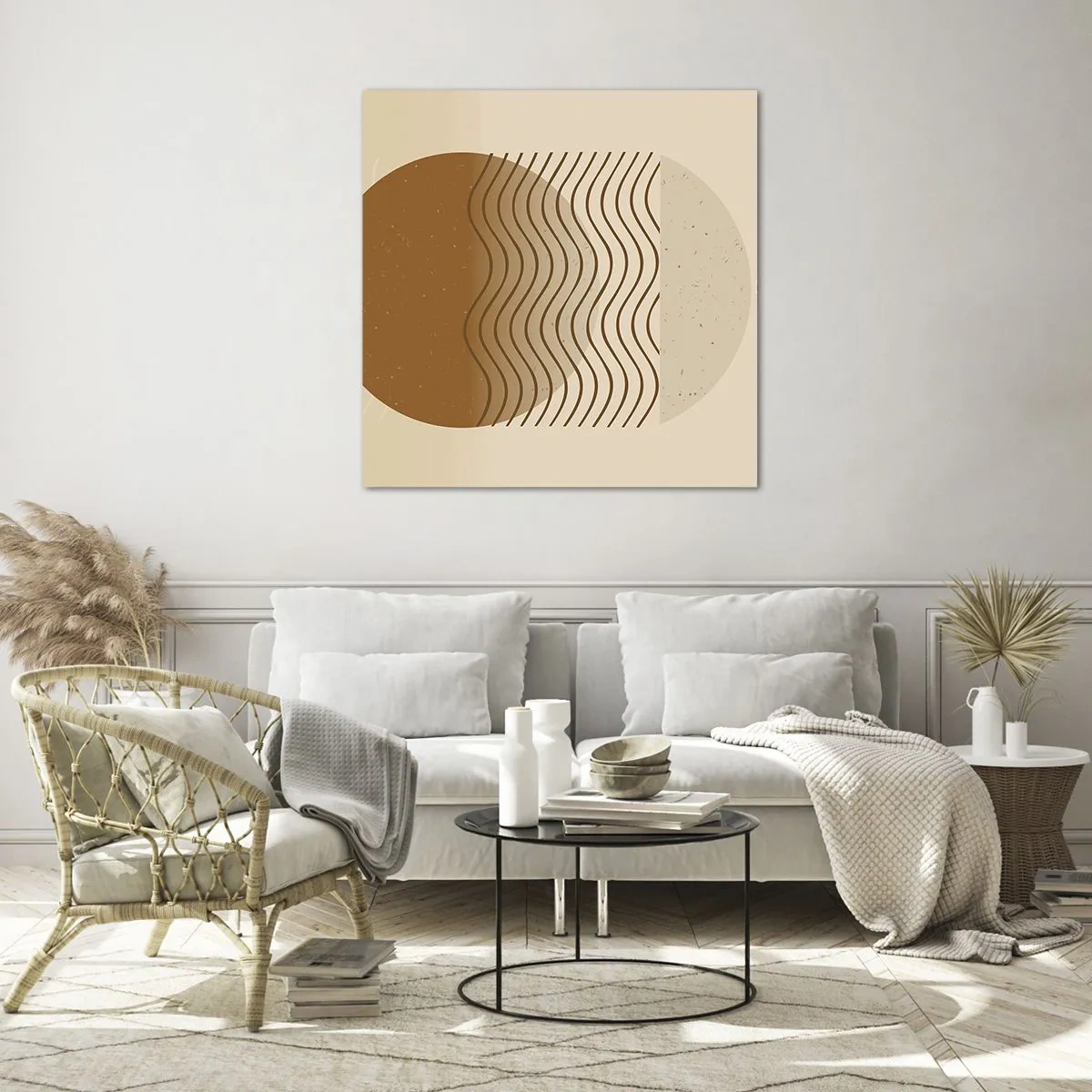 Obraz na szkle - O pochodzeniu figur geometrycznych - 50x50 cm