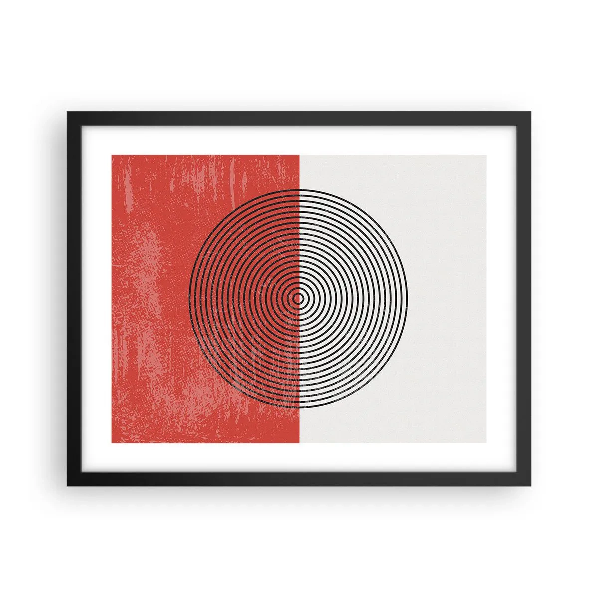 Plakat w czarnej ramie - W samo sedno - 50x40 cm