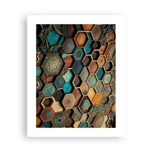 Plakat - Arabskie ornamenty – wariacja - 40x50 cm